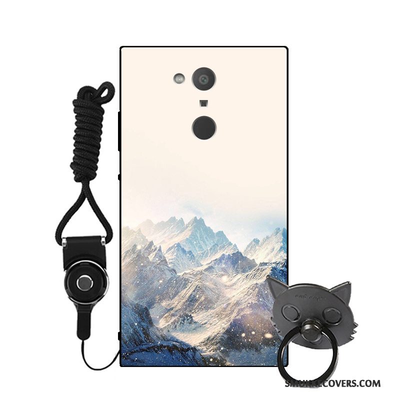 Etui Sony Xperia Xa2 Tasker Af Personlighed Lyseblå, Cover Sony Xperia Xa2 Cartoon Telefonanti-fald