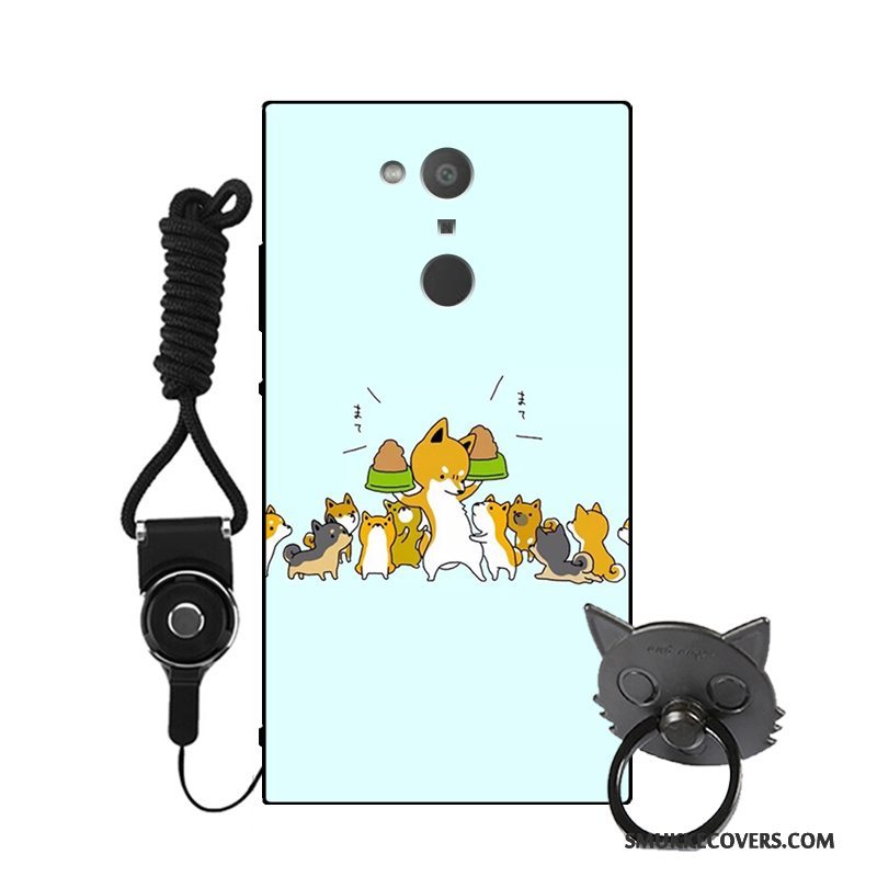 Etui Sony Xperia Xa2 Tasker Af Personlighed Lyseblå, Cover Sony Xperia Xa2 Cartoon Telefonanti-fald