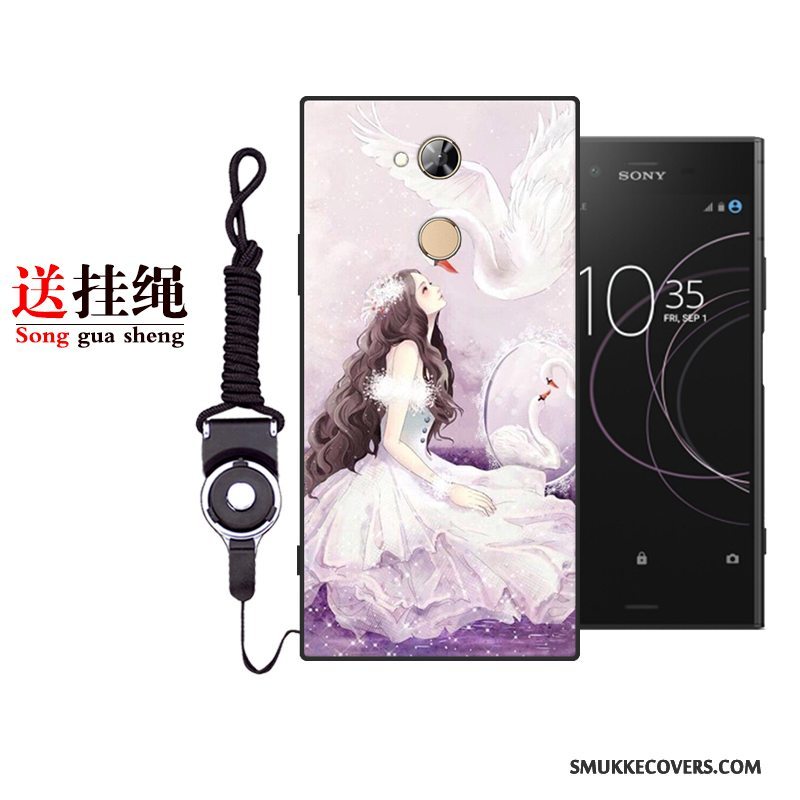 Etui Sony Xperia Xa2 Ultra Tasker Blå Telefon, Cover Sony Xperia Xa2 Ultra Silikone Anti-fald