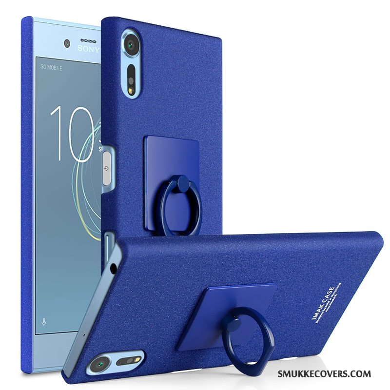 Etui Sony Xperia Xz Beskyttelse Ring Telefon, Cover Sony Xperia Xz Sort Nubuck