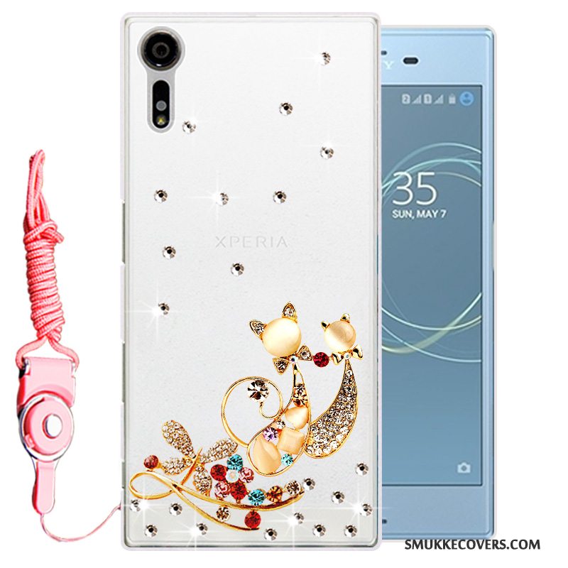 Etui Sony Xperia Xz Blød Guld Telefon, Cover Sony Xperia Xz Beskyttelse