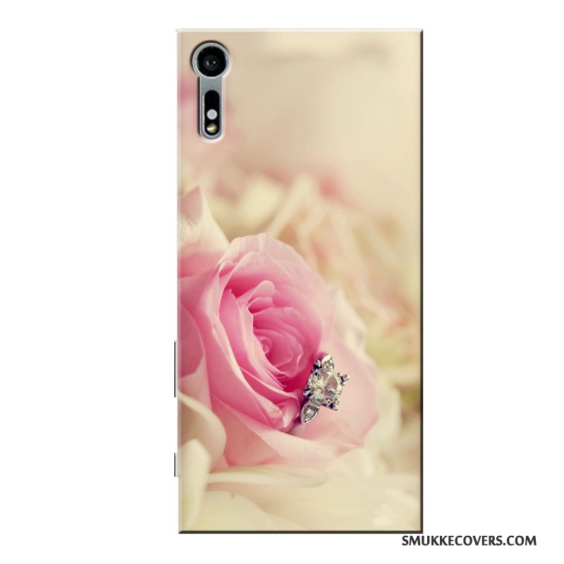 Etui Sony Xperia Xz Blød Telefonmønster, Cover Sony Xperia Xz Cartoon Hvid Tilpas