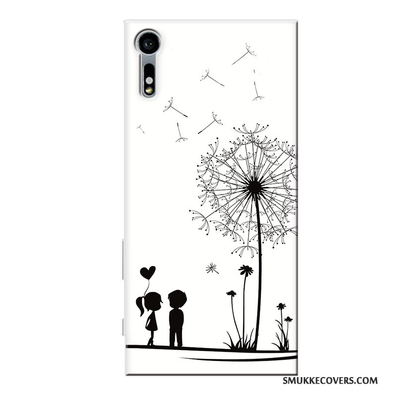 Etui Sony Xperia Xz Blød Telefonmønster, Cover Sony Xperia Xz Cartoon Hvid Tilpas