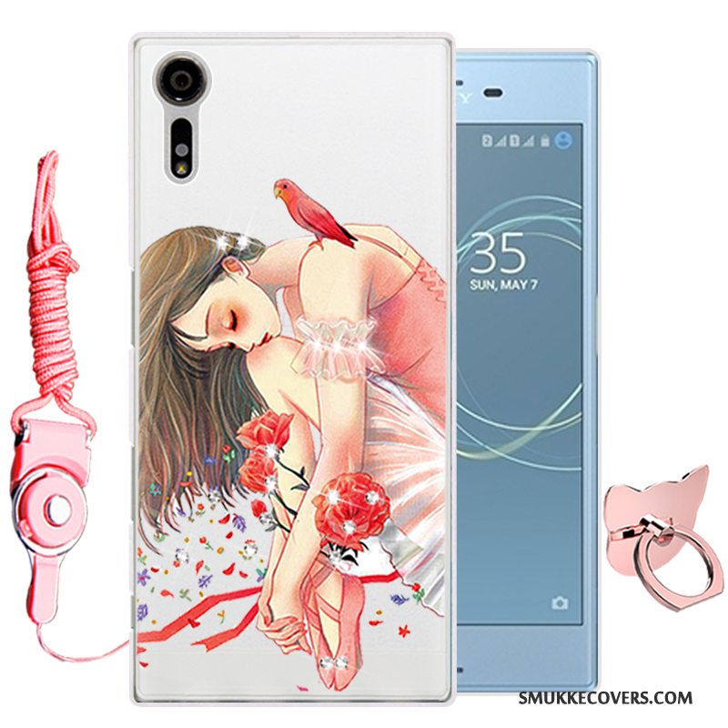 Etui Sony Xperia Xz Cartoon Grøn Telefon, Cover Sony Xperia Xz Silikone