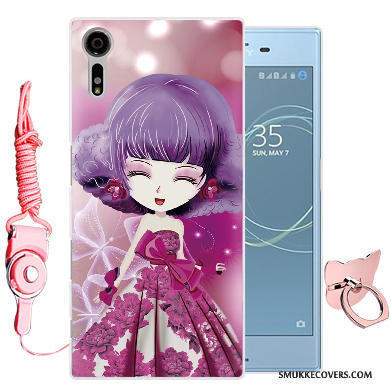 Etui Sony Xperia Xz Cartoon Grøn Telefon, Cover Sony Xperia Xz Silikone