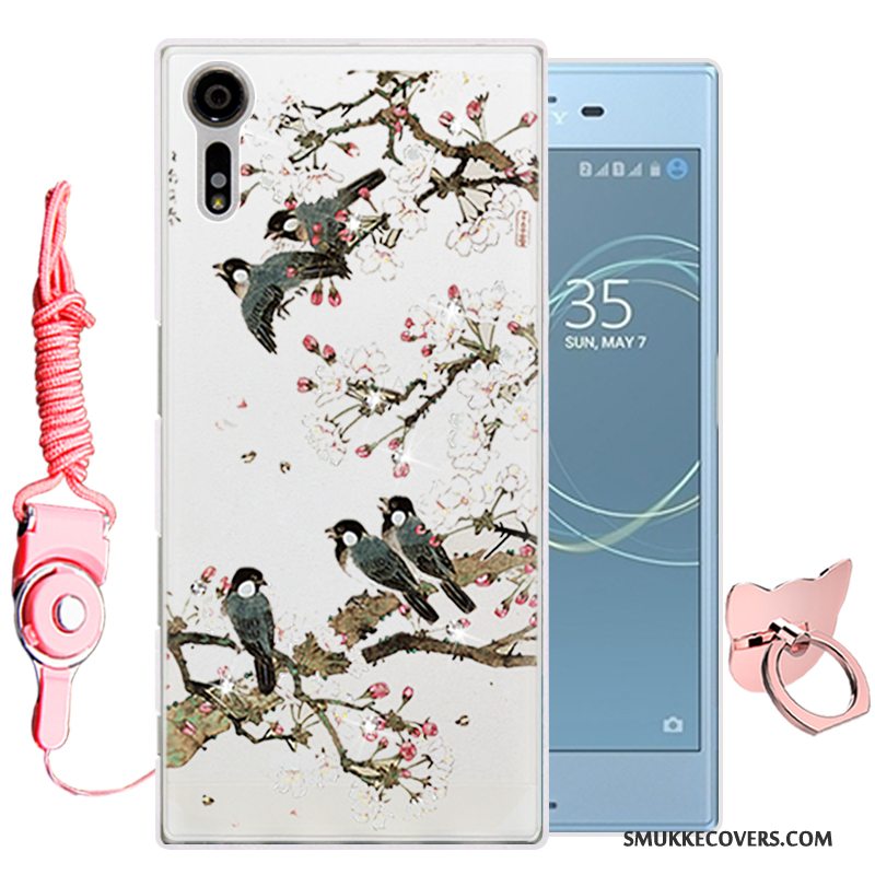 Etui Sony Xperia Xz Cartoon Grøn Telefon, Cover Sony Xperia Xz Silikone