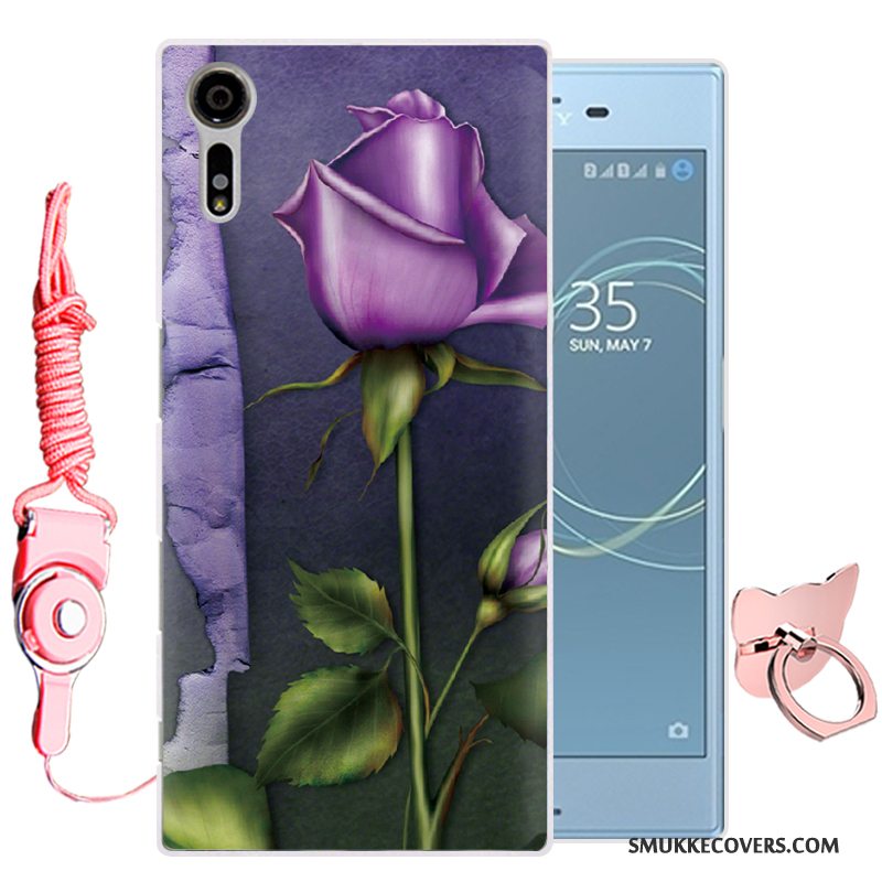 Etui Sony Xperia Xz Cartoon Grøn Telefon, Cover Sony Xperia Xz Silikone