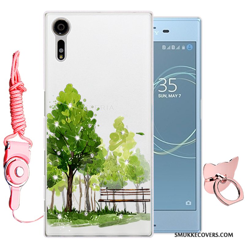 Etui Sony Xperia Xz Cartoon Grøn Telefon, Cover Sony Xperia Xz Silikone