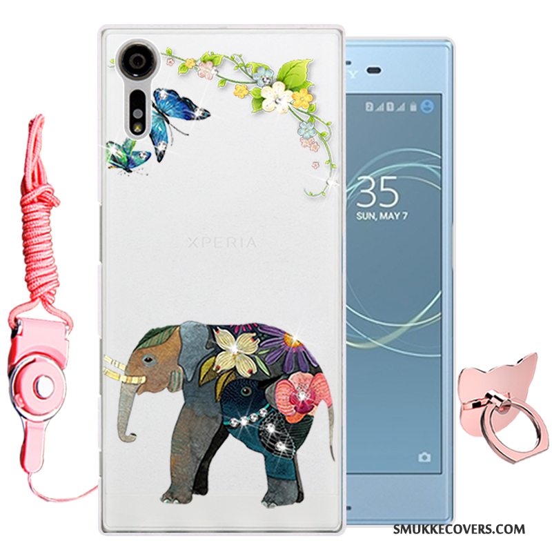 Etui Sony Xperia Xz Cartoon Grøn Telefon, Cover Sony Xperia Xz Silikone