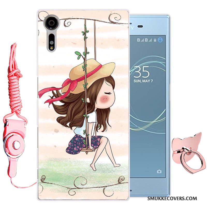 Etui Sony Xperia Xz Cartoon Grøn Telefon, Cover Sony Xperia Xz Silikone