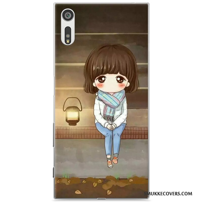 Etui Sony Xperia Xz Cartoon Lyserød Elskeren, Cover Sony Xperia Xz Beskyttelse Hård Telefon