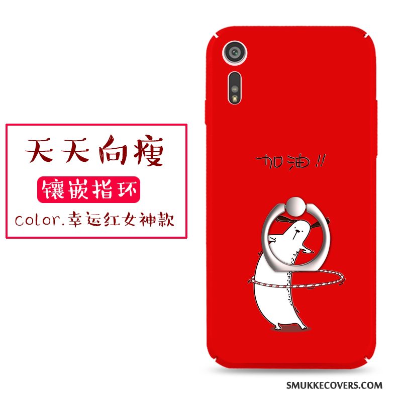 Etui Sony Xperia Xz Kreativ Nubuck Af Personlighed, Cover Sony Xperia Xz Tasker Rød Telefon