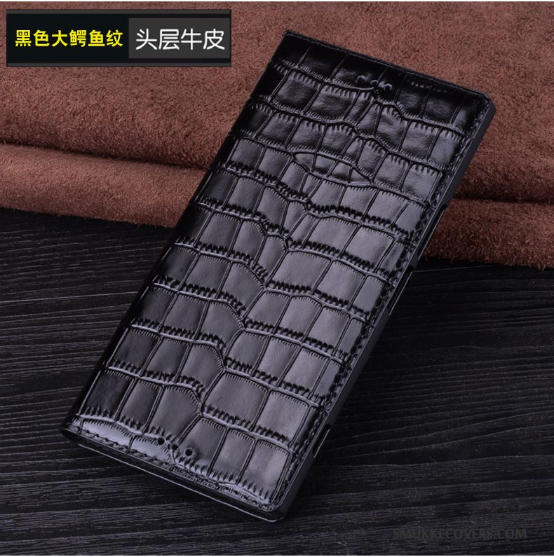 Etui Sony Xperia Xz Læder Telefonsort, Cover Sony Xperia Xz