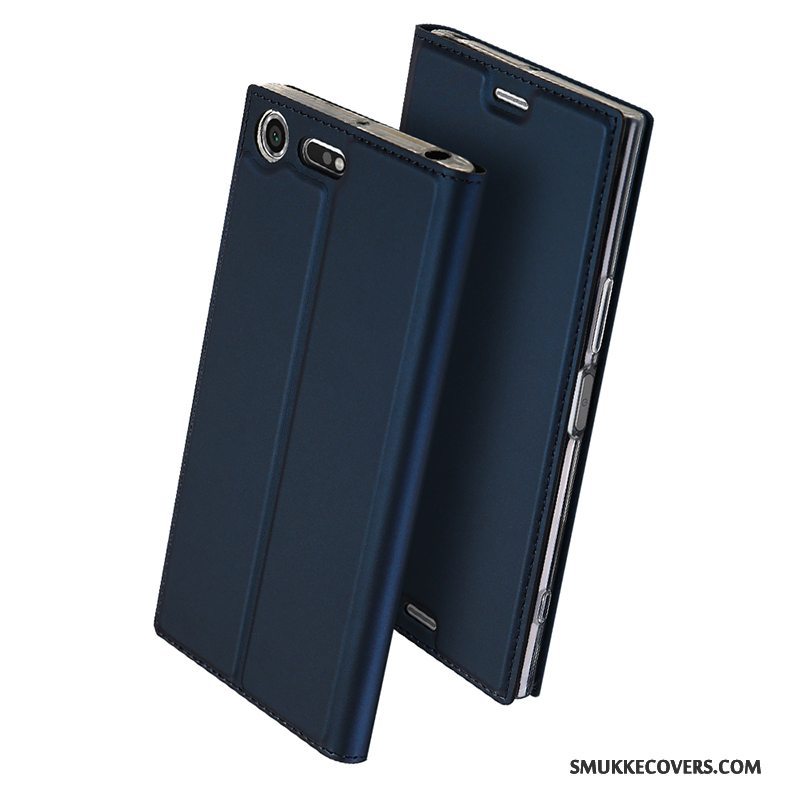 Etui Sony Xperia Xz Premium Beskyttelse Business Let Tynd, Cover Sony Xperia Xz Premium Læder Lyserød