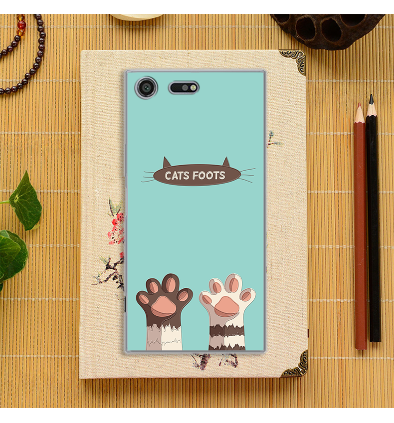 Etui Sony Xperia Xz Premium Cartoon Anti-fald Lyserød, Cover Sony Xperia Xz Premium Tasker Telefon