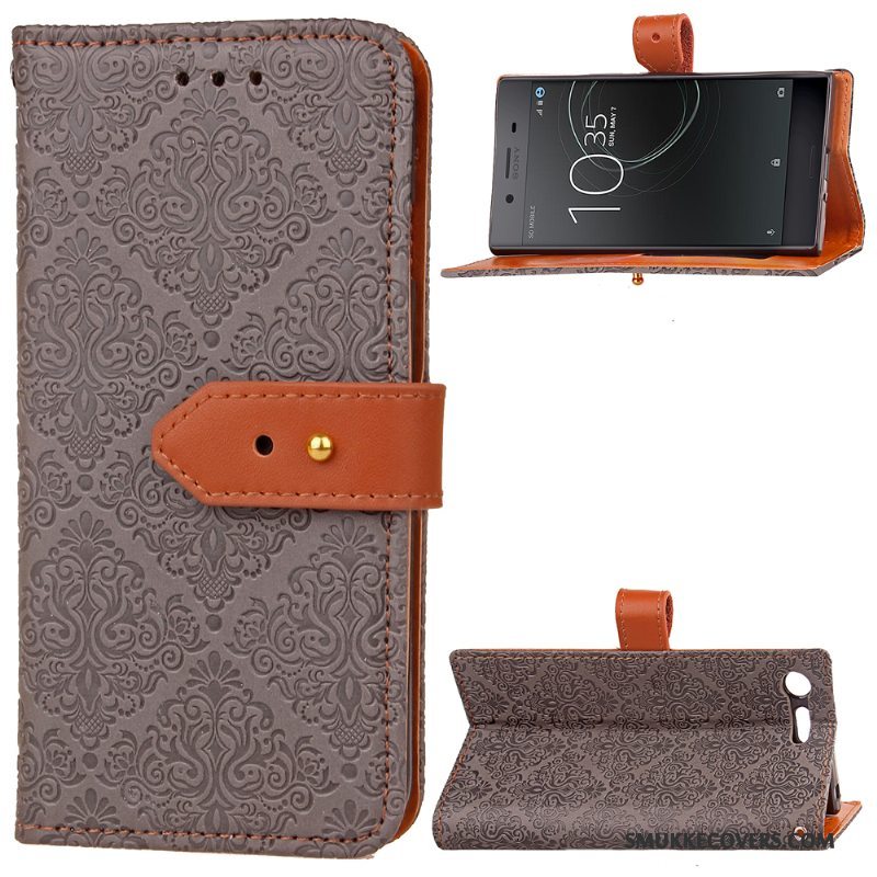 Etui Sony Xperia Xz Premium Folio Rød Telefon, Cover Sony Xperia Xz Premium Tasker