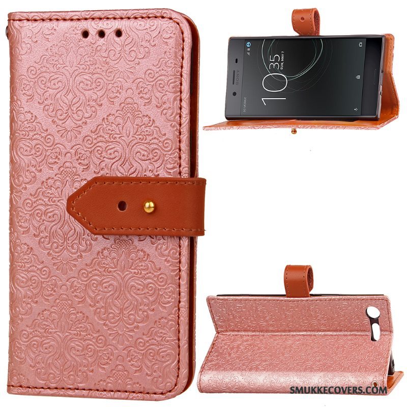 Etui Sony Xperia Xz Premium Folio Rød Telefon, Cover Sony Xperia Xz Premium Tasker