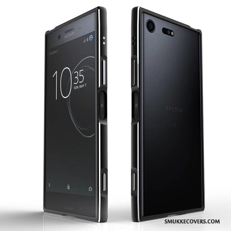 Etui Sony Xperia Xz Premium Metal Ramme Anti-fald, Cover Sony Xperia Xz Premium Beskyttelse Telefontrend