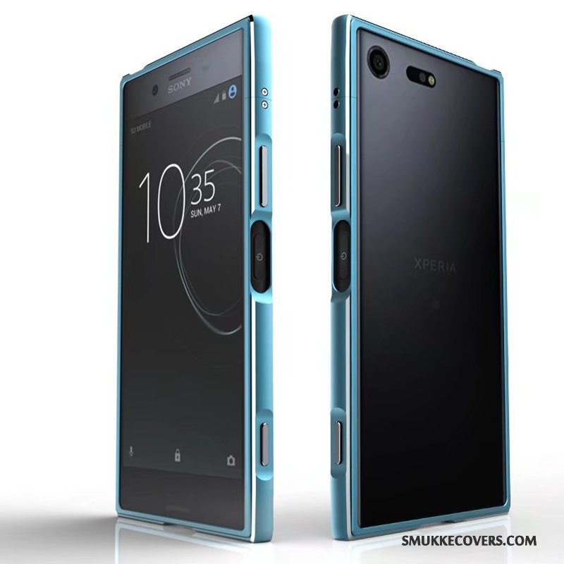 Etui Sony Xperia Xz Premium Metal Ramme Anti-fald, Cover Sony Xperia Xz Premium Beskyttelse Telefontrend