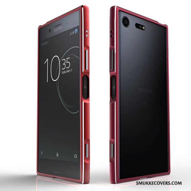 Etui Sony Xperia Xz Premium Metal Ramme Anti-fald, Cover Sony Xperia Xz Premium Beskyttelse Telefontrend