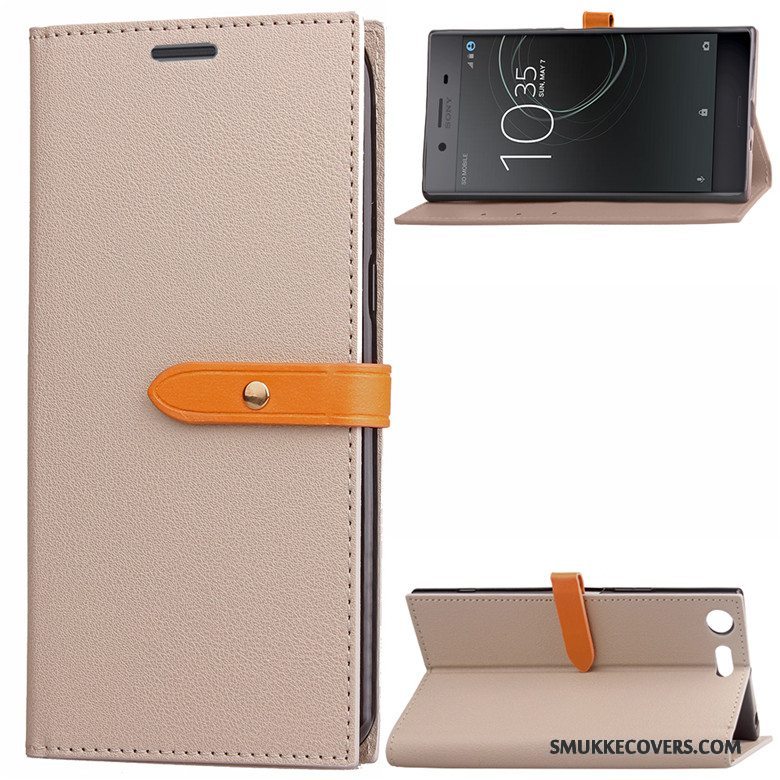 Etui Sony Xperia Xz Premium Silikone Business Sort, Cover Sony Xperia Xz Premium Læder Telefon