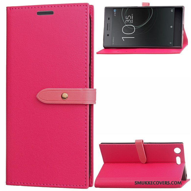 Etui Sony Xperia Xz Premium Silikone Business Sort, Cover Sony Xperia Xz Premium Læder Telefon