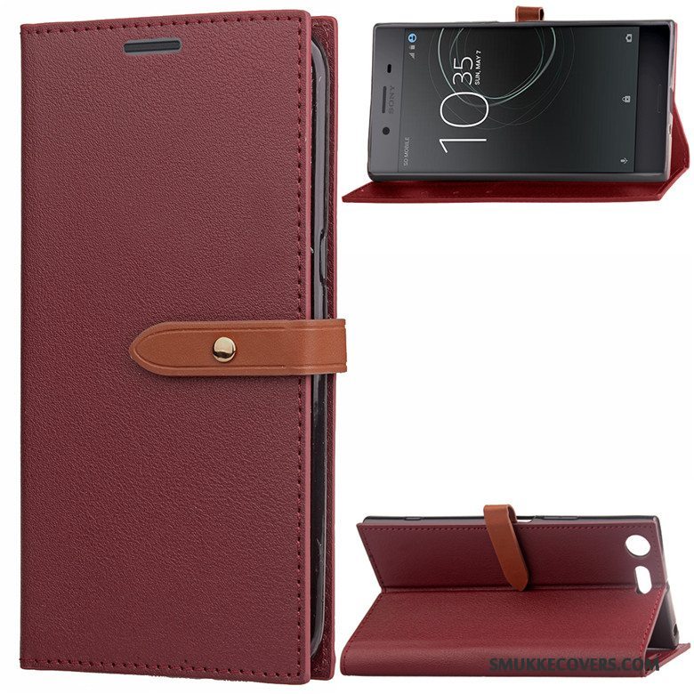 Etui Sony Xperia Xz Premium Silikone Business Sort, Cover Sony Xperia Xz Premium Læder Telefon