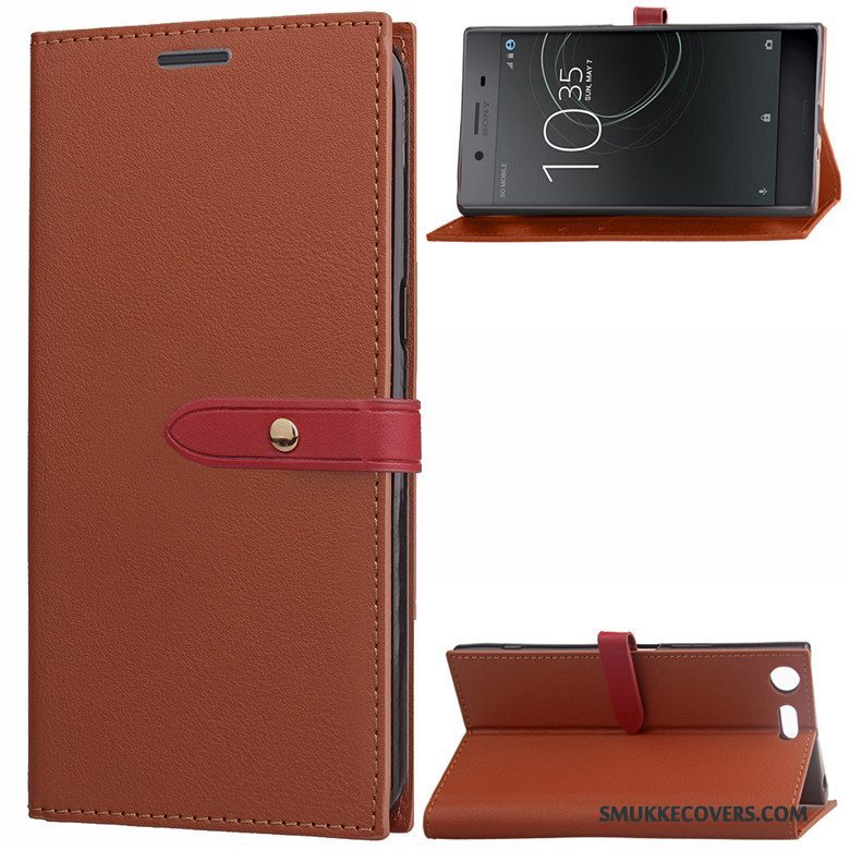 Etui Sony Xperia Xz Premium Silikone Business Sort, Cover Sony Xperia Xz Premium Læder Telefon