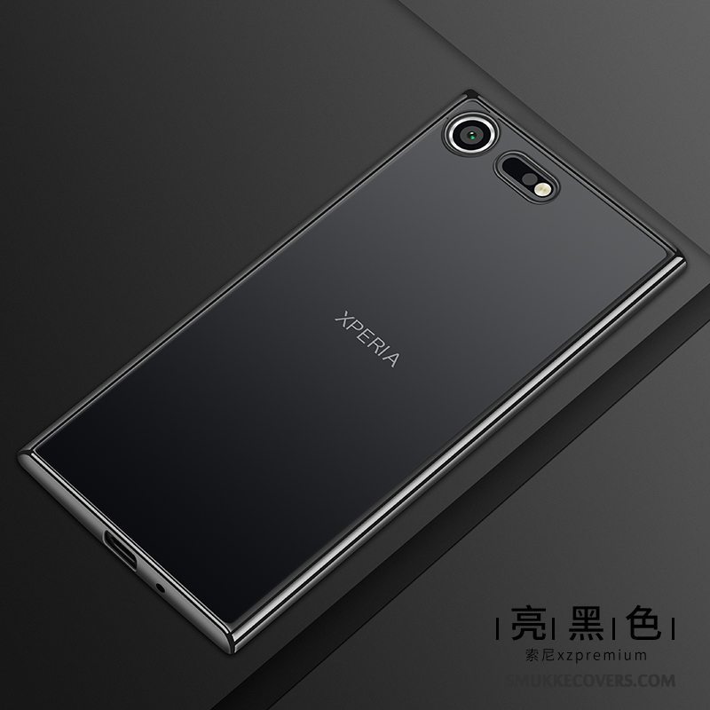 Etui Sony Xperia Xz Premium Silikone Gennemsigtig Telefon, Cover Sony Xperia Xz Premium Blød Anti-fald Blå