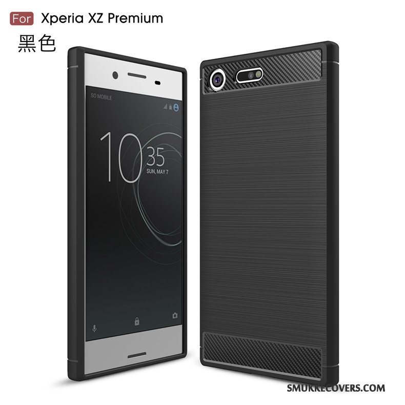 Etui Sony Xperia Xz Premium Silikone Telefonlyse, Cover Sony Xperia Xz Premium Tasker Mønster Silke
