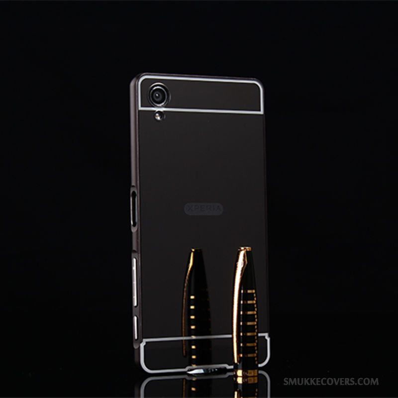 Etui Sony Xperia Xz Premium Tasker Bagdæksel Telefon, Cover Sony Xperia Xz Premium Metal Lyserød Anti-fald