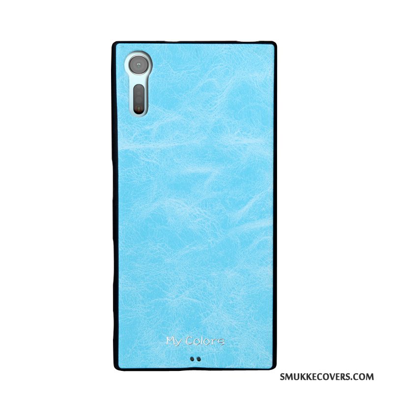 Etui Sony Xperia Xz Tasker Telefonanti-fald, Cover Sony Xperia Xz Blød Nubuck Orange