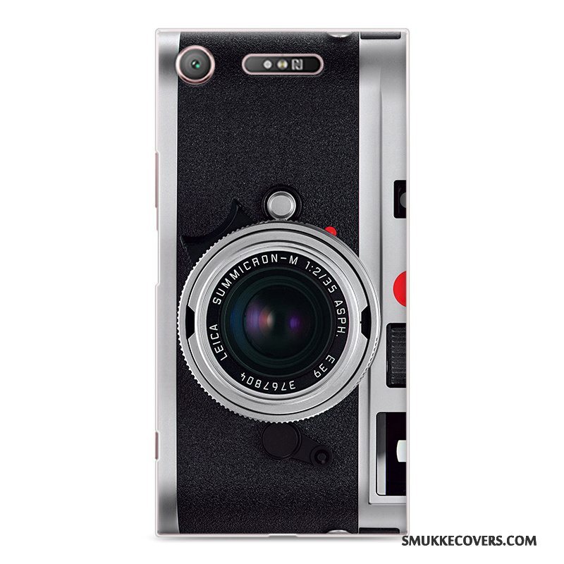 Etui Sony Xperia Xz1 Beskyttelse Gul Telefon, Cover Sony Xperia Xz1 Vintage Anti-fald