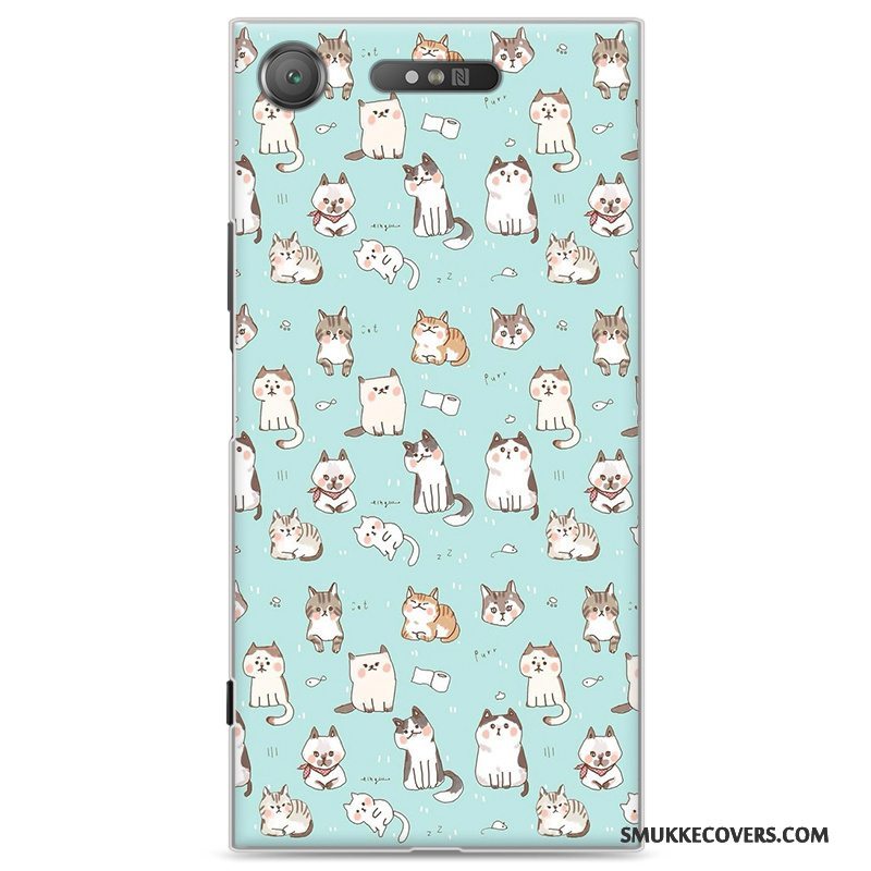 Etui Sony Xperia Xz1 Cartoon Rød Hård, Cover Sony Xperia Xz1 Kreativ Af Personlighed Telefon