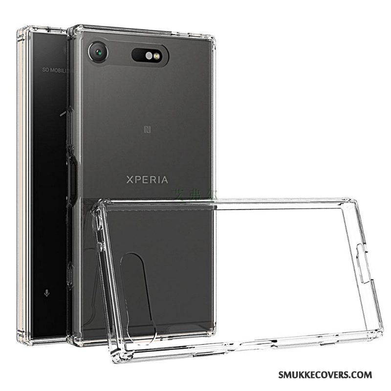 Etui Sony Xperia Xz1 Compact Beskyttelse Gennemsigtig Telefon, Cover Sony Xperia Xz1 Compact Lyserød