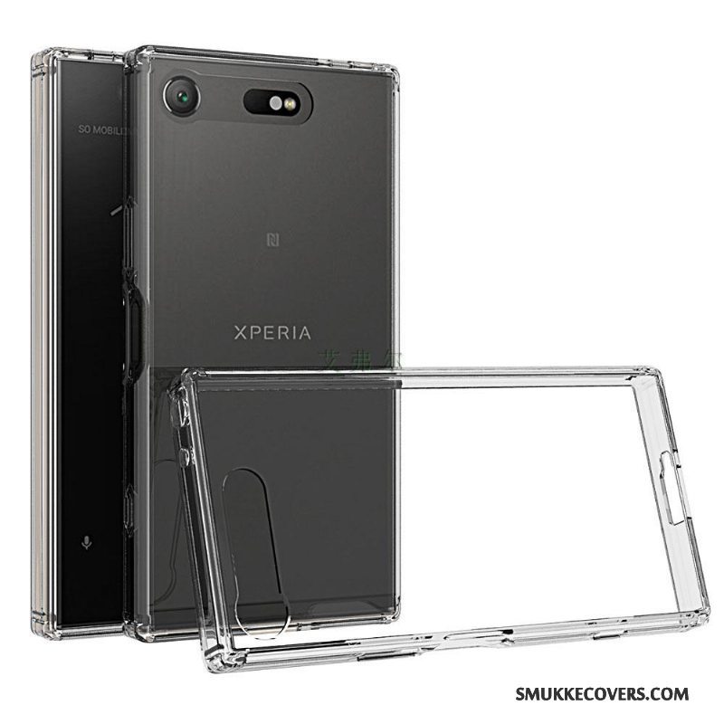 Etui Sony Xperia Xz1 Compact Beskyttelse Gennemsigtig Telefon, Cover Sony Xperia Xz1 Compact Lyserød