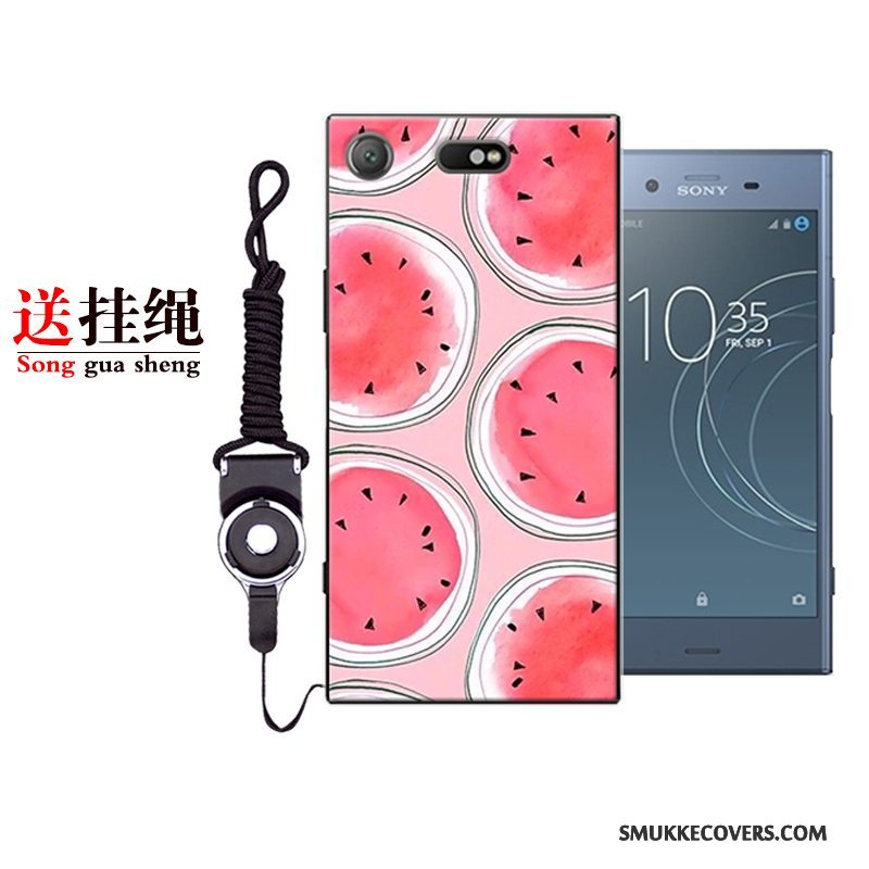 Etui Sony Xperia Xz1 Compact Beskyttelse Trend Telefon, Cover Sony Xperia Xz1 Compact Blød Af Personlighed Rød