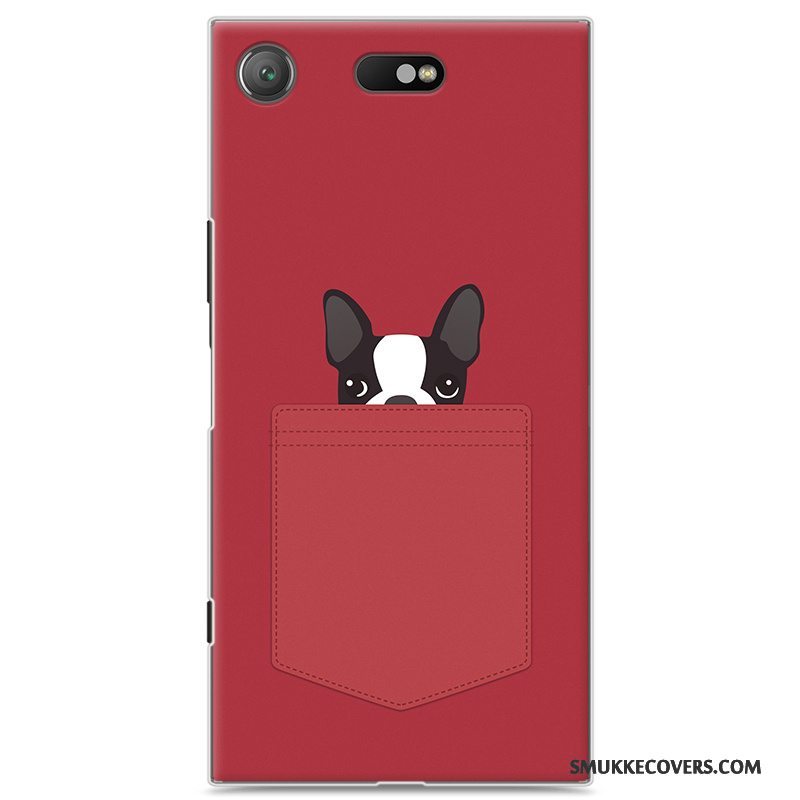 Etui Sony Xperia Xz1 Compact Cartoon Lyserød Hård, Cover Sony Xperia Xz1 Compact Anti-fald Telefon