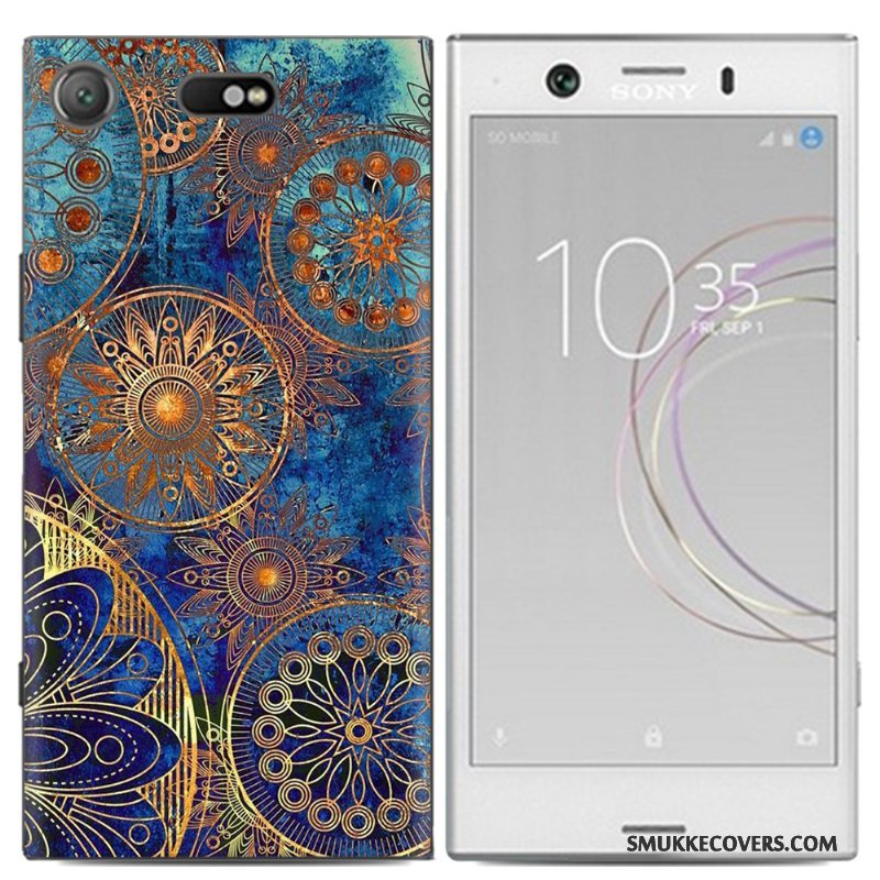 Etui Sony Xperia Xz1 Compact Farve Telefonanti-fald, Cover Sony Xperia Xz1 Compact Kreativ Trend Af Personlighed