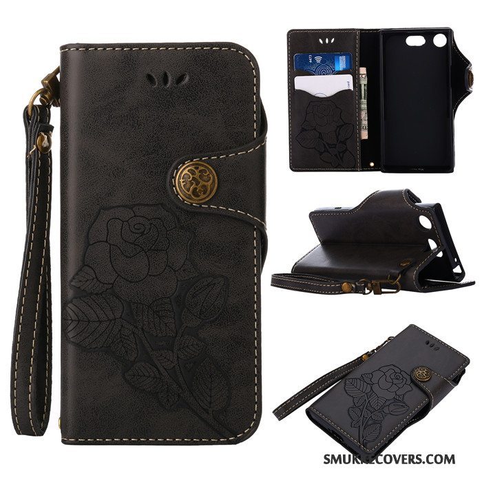 Etui Sony Xperia Xz1 Compact Silikone Telefongrøn, Cover Sony Xperia Xz1 Compact Folio