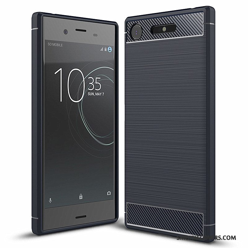 Etui Sony Xperia Xz1 Silikone Rød Telefon, Cover Sony Xperia Xz1 Blød