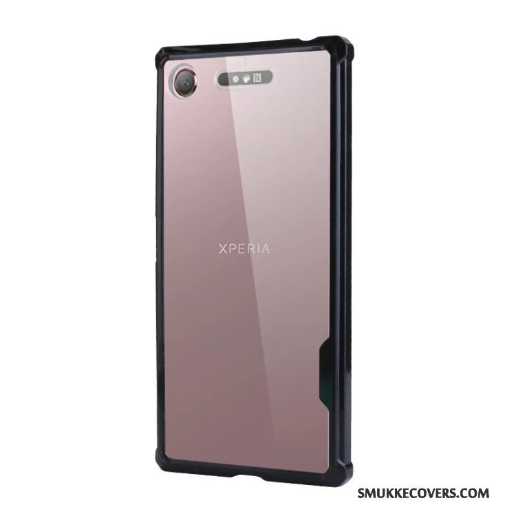 Etui Sony Xperia Xz1 Tasker Blå Simple, Cover Sony Xperia Xz1 Silikone Hård Telefon