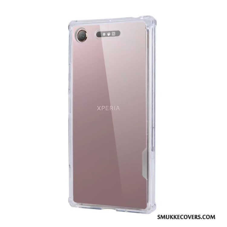 Etui Sony Xperia Xz1 Tasker Blå Simple, Cover Sony Xperia Xz1 Silikone Hård Telefon