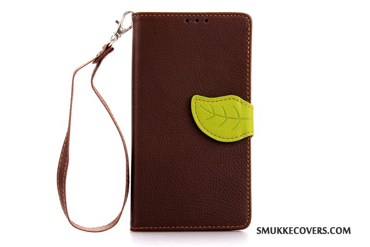 Etui Sony Xperia Z1 Beskyttelse Hængende Ornamenter Blad, Cover Sony Xperia Z1 Blød Anti-fald Rød