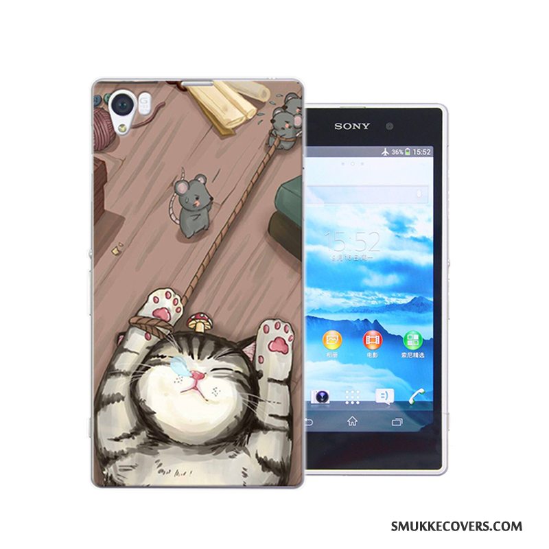 Etui Sony Xperia Z1 Cartoon Anti-fald Hård, Cover Sony Xperia Z1 Farve Telefon