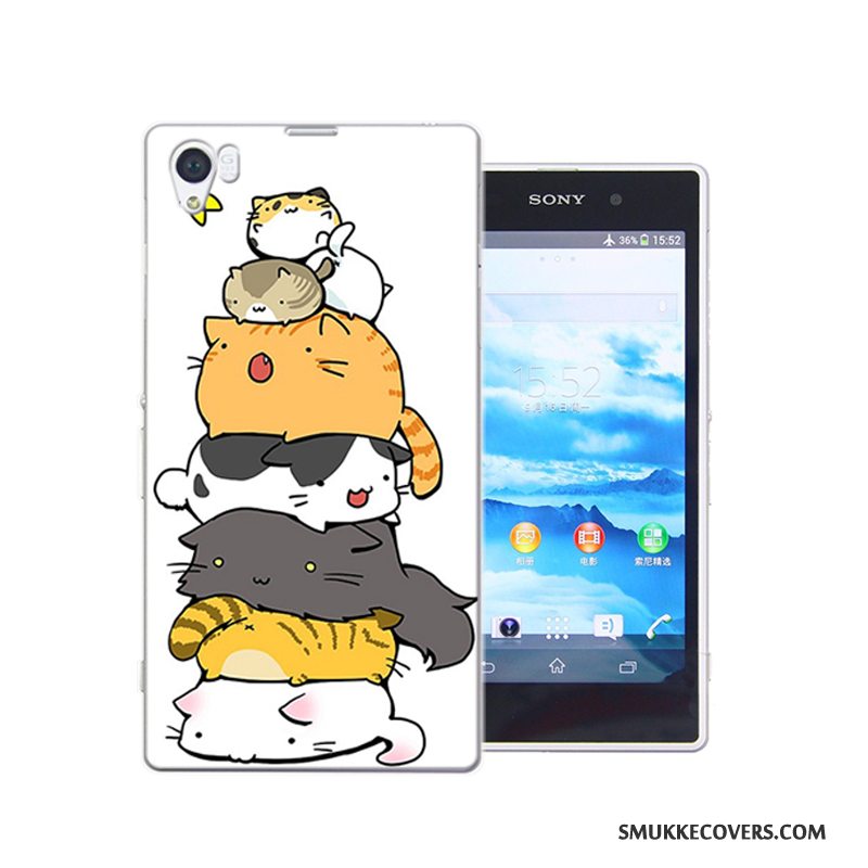 Etui Sony Xperia Z1 Cartoon Anti-fald Hård, Cover Sony Xperia Z1 Farve Telefon