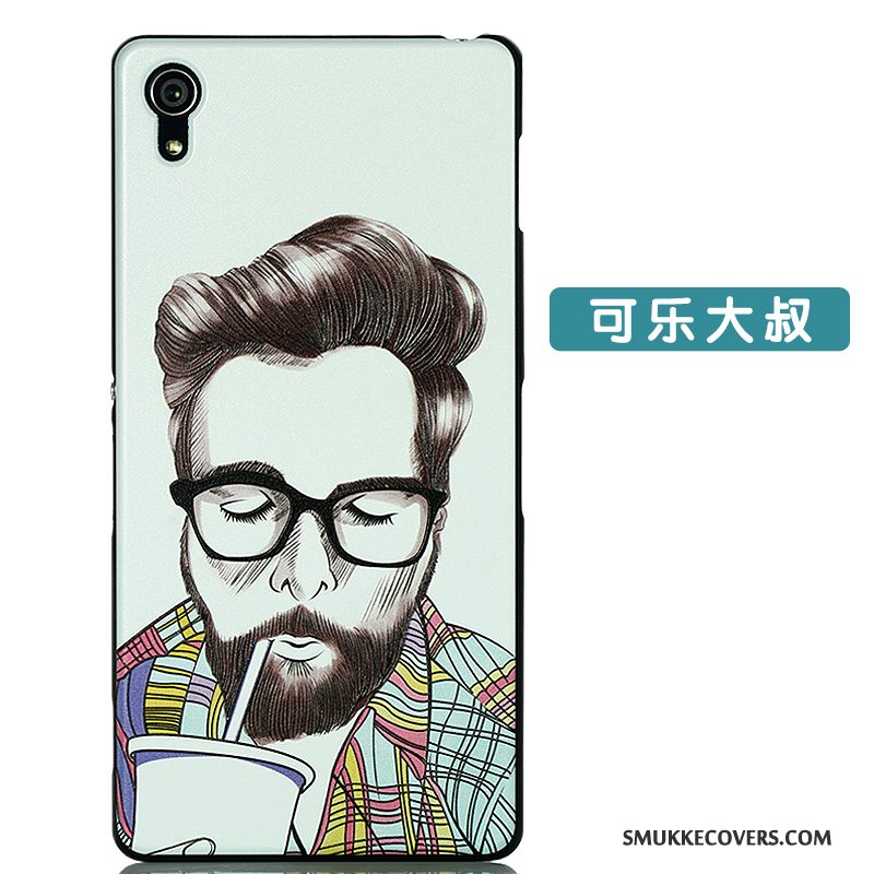 Etui Sony Xperia Z2 Beskyttelse Tynd Telefon, Cover Sony Xperia Z2 Cartoon Nubuck Sort