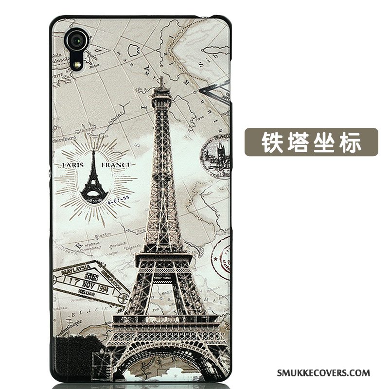 Etui Sony Xperia Z2 Beskyttelse Tynd Telefon, Cover Sony Xperia Z2 Cartoon Nubuck Sort