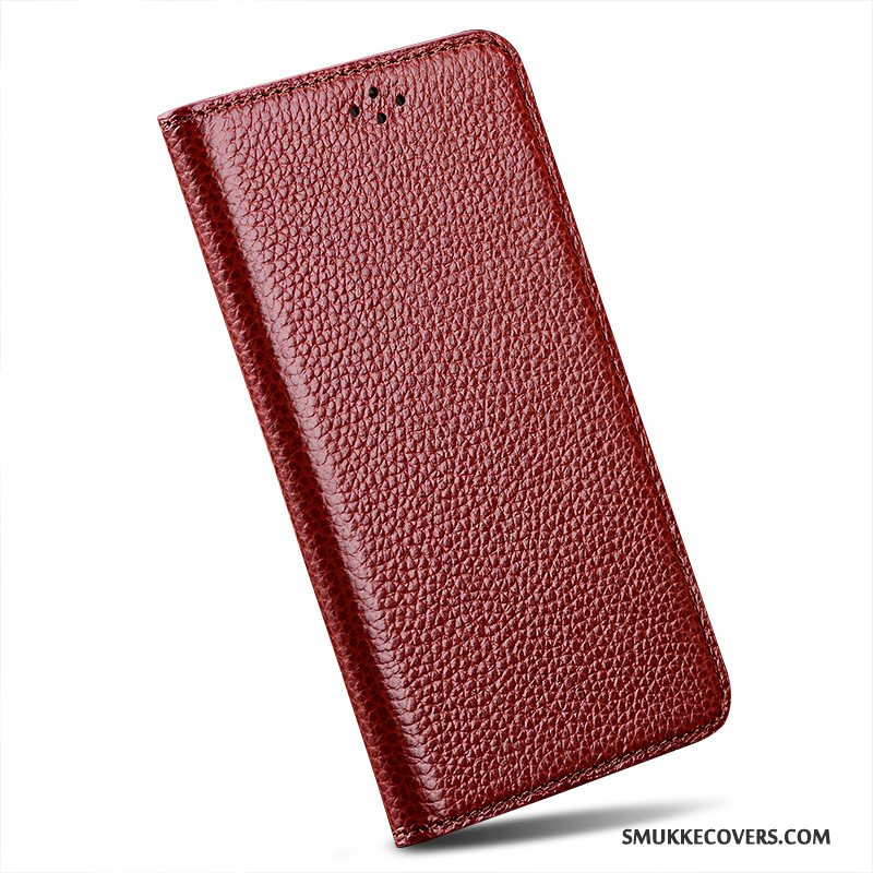 Etui Sony Xperia Z2 Folio Anti-fald Lyserød, Cover Sony Xperia Z2 Silikone Simple Telefon