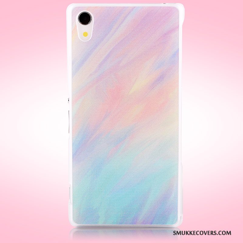 Etui Sony Xperia Z2 Malet Lilla Telefon, Cover Sony Xperia Z2 Beskyttelse Hård Nubuck